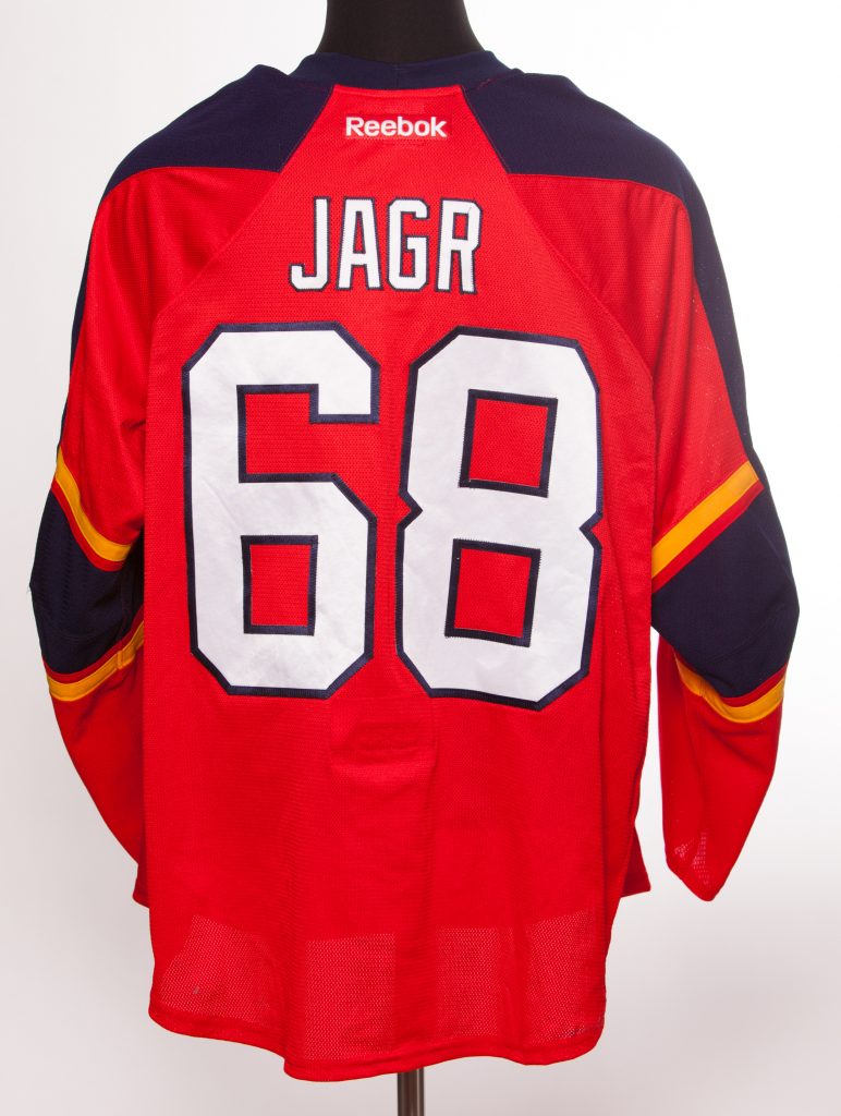 jaromir jagr game worn jersey